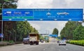 The Tuas Checkpoint border road crossing between Singapore and Johor, Malaysia.