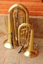 Tuba duet Royalty Free Stock Photo