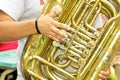 Tuba Handiwork Royalty Free Stock Photo