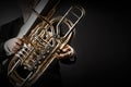 Tuba player brass Royalty Free Stock Photo
