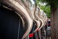 Tuba players from Brass or maching band playing live music durin Royalty Free Stock Photo