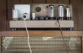 Tube amp (amplifier) Royalty Free Stock Photo