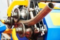 Tube bending. industrial bender equipment machine for metal pipe bending. Royalty Free Stock Photo