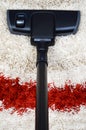Tube and brush vacuum cleaner Royalty Free Stock Photo