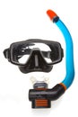 Tube for diving with mask (snorkel) and mask Royalty Free Stock Photo