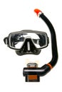 Tube for diving (snorkel) and mask Royalty Free Stock Photo