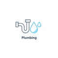 Tube and drop plumbing logo