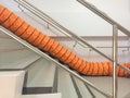 Tube Fan with confined space, Portable Ventilation Fans and Exhaust Fans on stair at factory