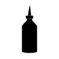 Tube of hair dye. Hairdresser tool simple isoleted icon