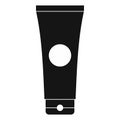 Tube of lubricant gel icon, simple style