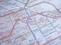 Tube map of London underground Royalty Free Stock Photo