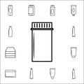 tube for medicine icon. Bottle icons universal set for web and mobile Royalty Free Stock Photo