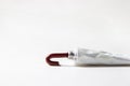 A tube of red paint on a white background. Royalty Free Stock Photo