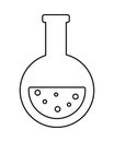 Tube test flask isolated icon