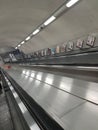 Tube underground station escalator