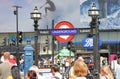 Tube underground subway London UK Royalty Free Stock Photo