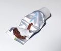 A tube of used toothpaste Royalty Free Stock Photo