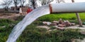 Tube well for irrigation in the countryside of Punjab Royalty Free Stock Photo