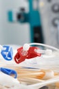 Tubes of hemodialysis machine Royalty Free Stock Photo