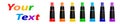 Tubes of paint in different colors.Vector illustration. Royalty Free Stock Photo