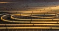 Tubing are elements of radiant floor heating system Royalty Free Stock Photo