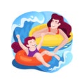 Tubing isolated cartoon vector illustration. Royalty Free Stock Photo