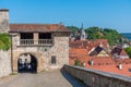 Tubingen, Germany, September 19, 2020: Main gate to the Hohentub