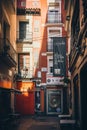 Tubo Street in Zaragoza, Spain Royalty Free Stock Photo