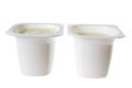 Tubs of Yoghurt Royalty Free Stock Photo