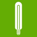 Tubular bulb icon green