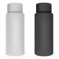 Tubular Cosmetic Bottle Set. Cylinder Can Mockup Royalty Free Stock Photo