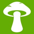 Tubular mushroom icon green