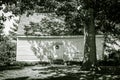 Historic Tuckahoe Neck Meeting House (B/W) Royalty Free Stock Photo