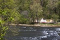 Tuckasegee River view in Dillsboro, North Carolina, USA