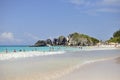 Tuckers Town, Bermuda - June 25,2014:Beautiful Horseshoe Bay Beach on Bermuda`s south shore . Royalty Free Stock Photo