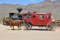 A vintage stagecoach at Old Tucson Royalty Free Stock Photo