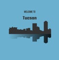 Tucson, Arizona city silhouette