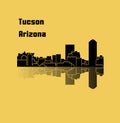 Tucson, Arizona city silhouette