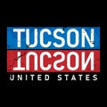 Tucson Arizona, typography graphic design, for t-shirt prints, vector illustration