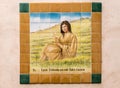 Saint Kateri at San Xavier Del Bac Mission, Tucson Arizona. Royalty Free Stock Photo