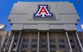 University of Arizona logo on Arizona Stadium scoreboard