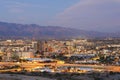 The Tucson city center at dusk Royalty Free Stock Photo