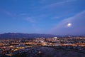 The Tucson city center at night Royalty Free Stock Photo