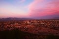 The Tucson city center at sunset Royalty Free Stock Photo