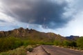 Tucson Mountain Lightning Royalty Free Stock Photo