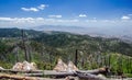 View of Santa Catalina Mountains from atop Mount Lemmon in Tucson, Arizona Royalty Free Stock Photo