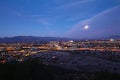 The Tucson skyline at night Royalty Free Stock Photo