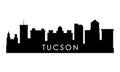 Tucson skyline silhouette.