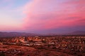 The Tucson skyline at sunset Royalty Free Stock Photo