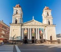 TUCUMAN, ARGENTINA - APRIL 4, 2015: Cathedral in San Miguel de Tucuman city, Argenti